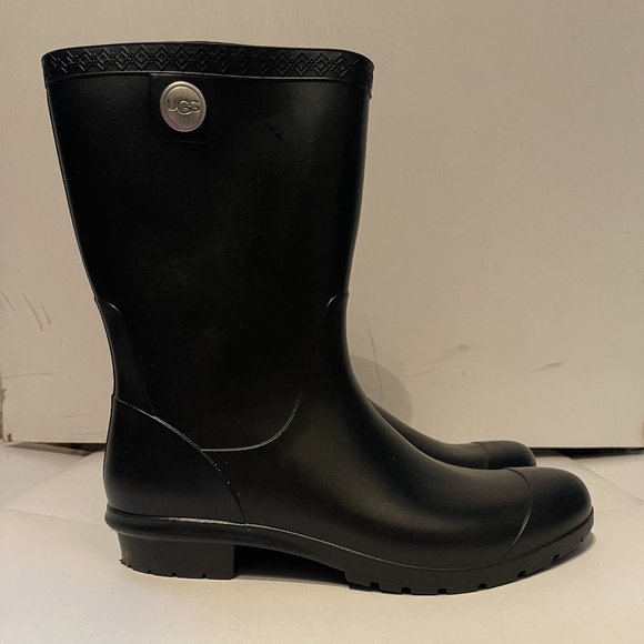 UGG Sienna Rain Boots Black - Picture 2 of 8